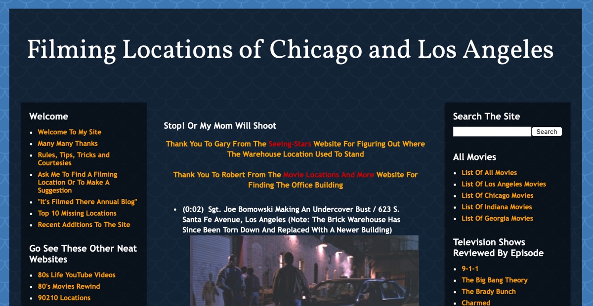 Filming Locations of Chicago and Los Angeles screenshot